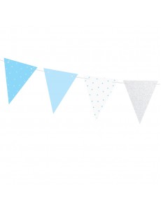 Bandeirolas Azul e Prateado